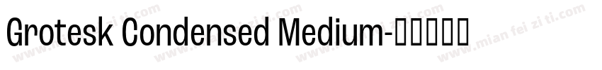 Grotesk Condensed Medium字体转换